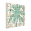 Trademark Fine Art Michael Mullan 'Bon Voyage Florida Palm' Canvas Art, 18x18 WAP08551-C1818GG